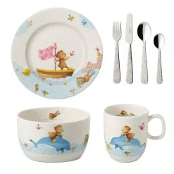 Villeroy & Boch Happy As A Bear Barneservise Og Bestikk