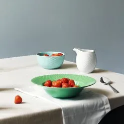 Lyngby Porcelæn Rhombe Dyp Tallerken Grønn -Servise Butikk 42959 01 03 1507207efe