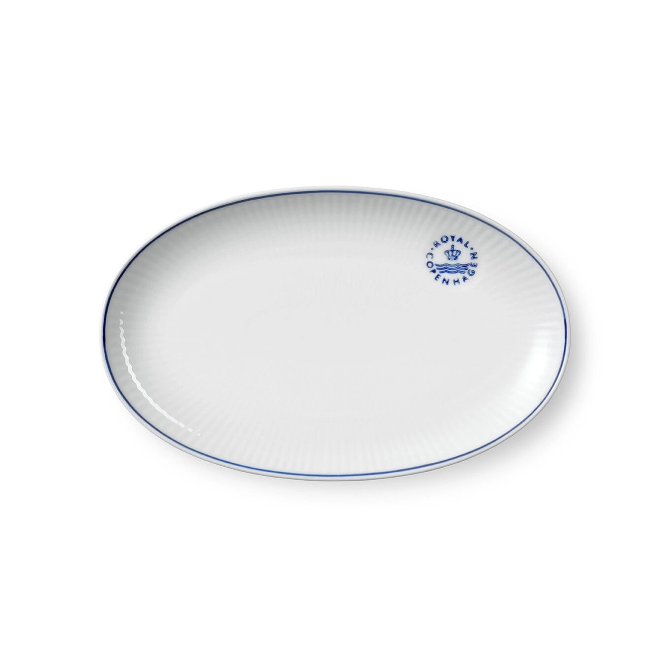 Royal Copenhagen Blueline Tallerken Oval 23 Cm 3 Royal Copenhagen Blueline Tallerken Oval 23 Cm