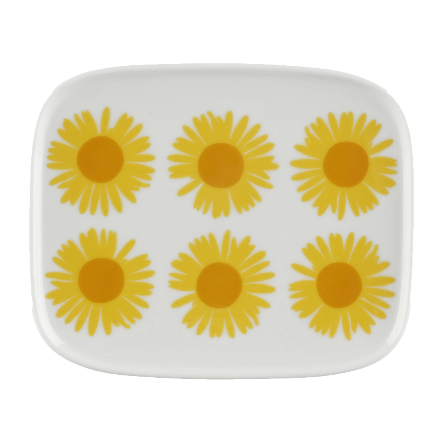 Marimekko Auringonkukka Tallerken 12 X 15 Cm 3 Marimekko Auringonkukka Tallerken 12 X 15 Cm