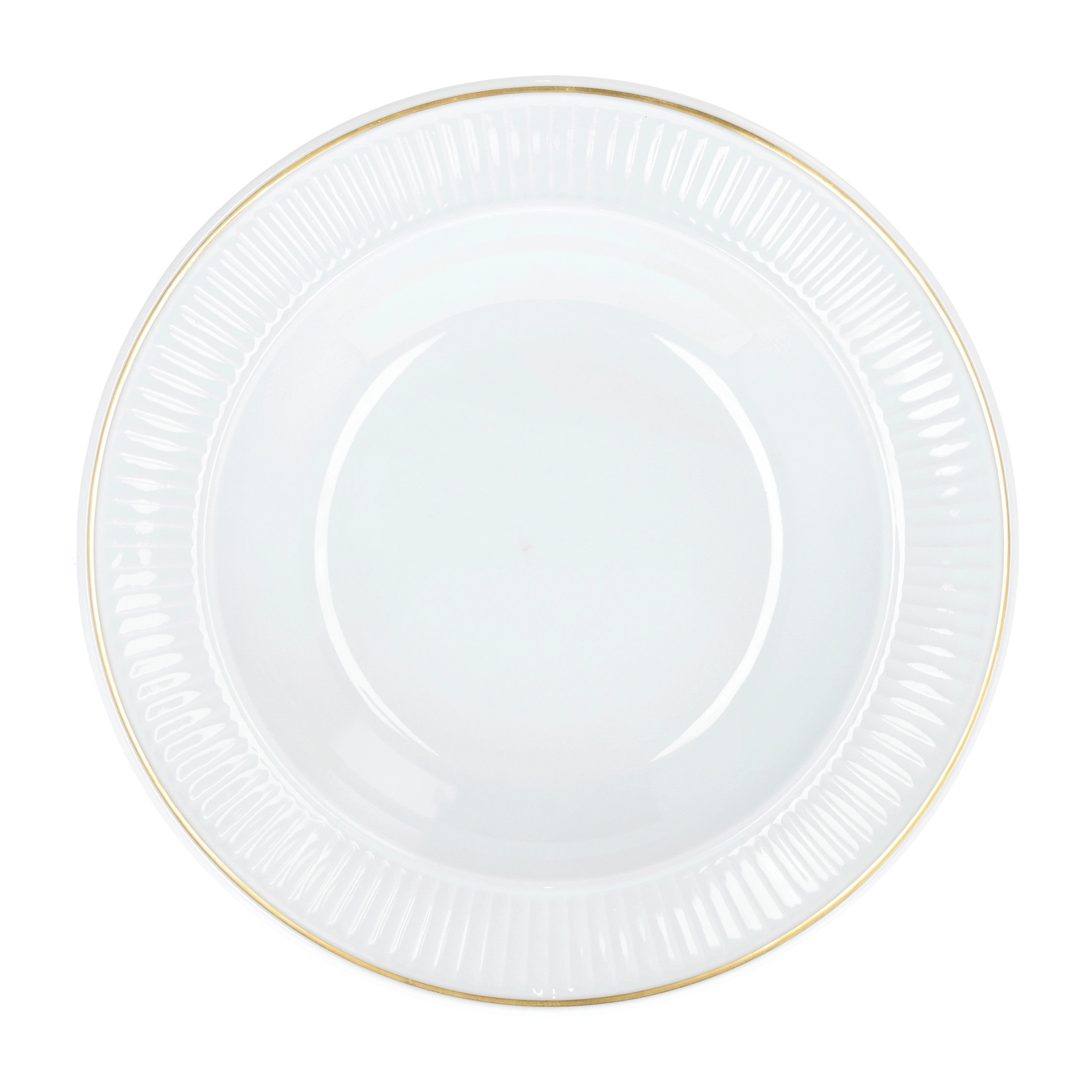 Pillivuyt Plissé Dyp Tallerken Med Gullkant Ø 22 Cm 5 Pillivuyt Plissé Dyp Tallerken Med Gullkant Ø 22 Cm - Bilde 3