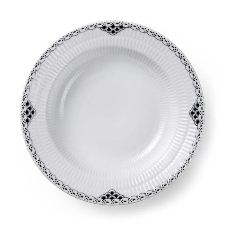 Royal Copenhagen Black Lace Dyp Tallerken 3 Royal Copenhagen Black Lace Dyp Tallerken