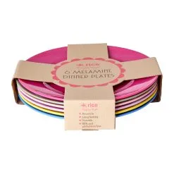Rice Melamintallerken Ø 26 Cm 6 Deler